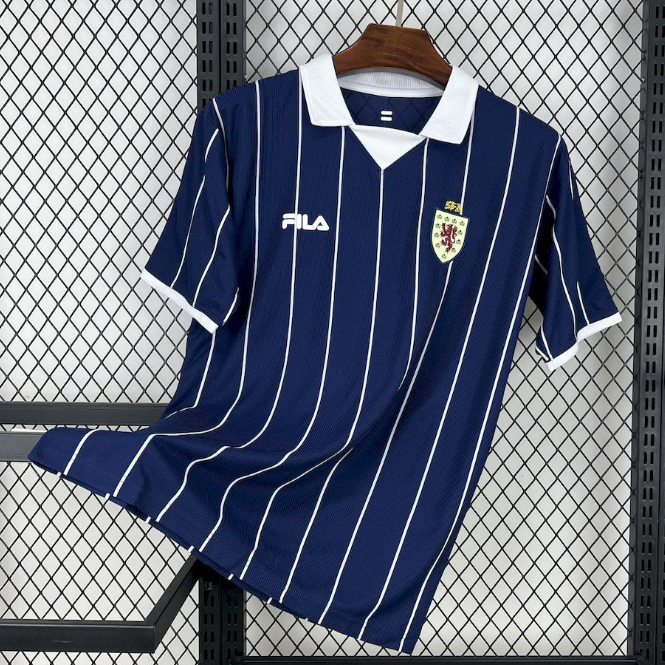 2002 Scotland Retro Home Soccer Jersey Shirt
